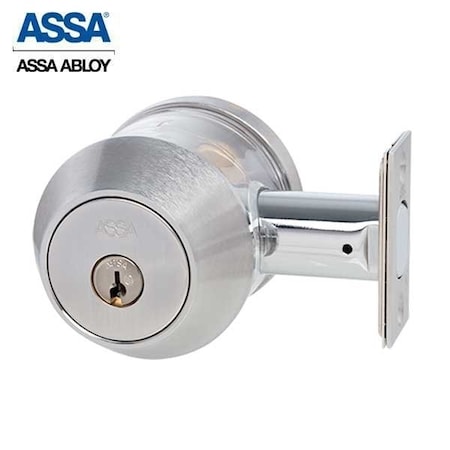 7000 Series Maximum+ Grade 1 Double Cylinder Deadbolt Satin Chrome KA